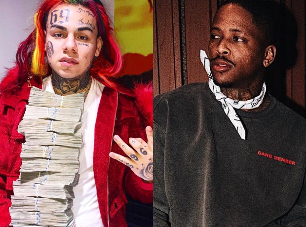 Tekashi 6ix9ine Has Incident With Blood Members In Long Beach, YG Warns Him To Stop Talking About Him