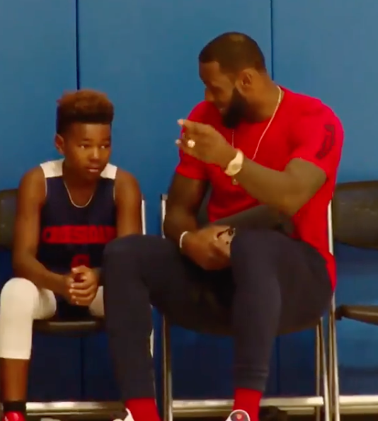 Lebron Shares Touching Basketball Advice With Youngest Son Bryce [VIDEO]