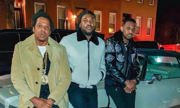 Jay Z Gives Meek Mill His Chain, Hits NYC Party w/ Fabolous