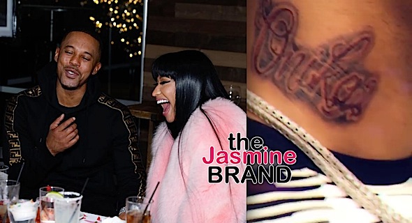 Nicki Minaj’s Boyfriend Gets Her Name Tattooed On His Neck [VIDEO]