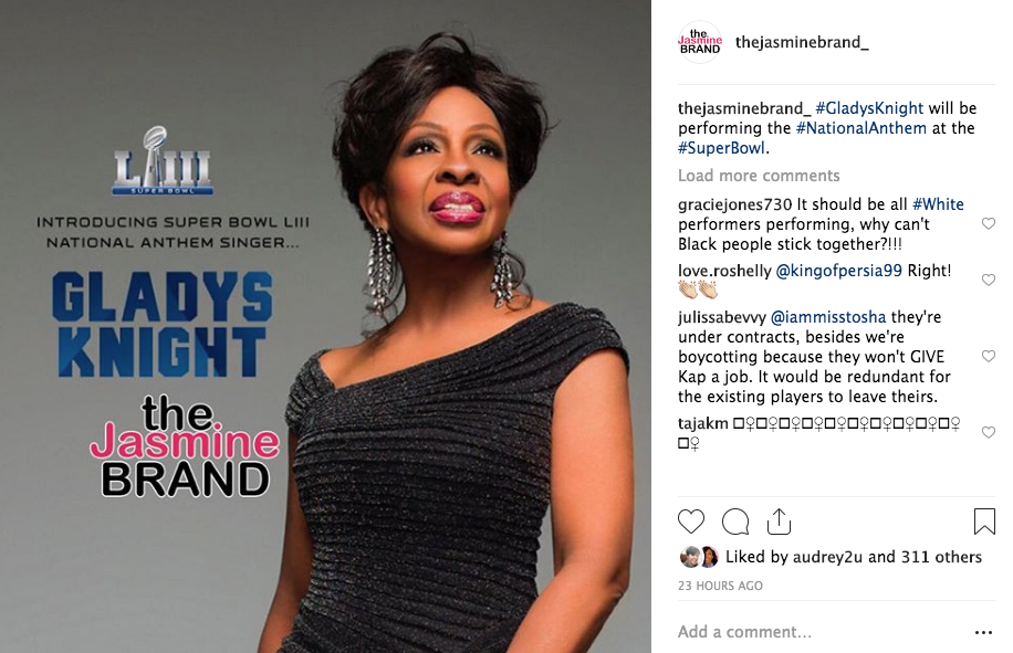 Gladys Knight Defends Decision To Sing At Super Bowl After Backlash: I  Understand Kaepernick Is Protesting, It's Unfortunate Our Anthem Is Being  Dragged Into This - theJasmineBRAND