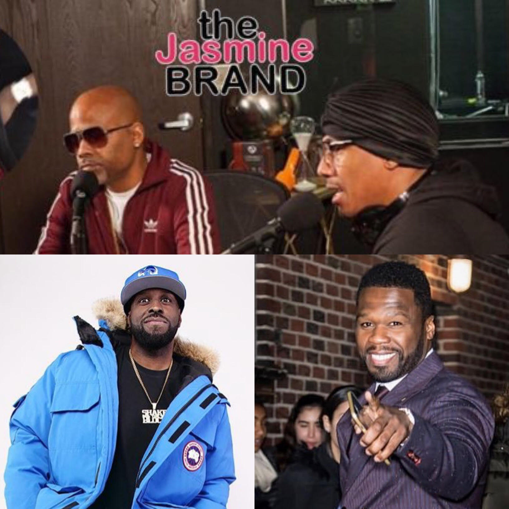 50 Cent \u0026 Funkmaster Flex Slam Nick Cannon \u0026 Dame Dash - theJasmineBRAND, image size:1632x1632