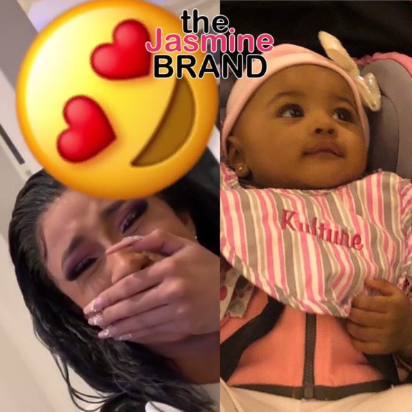 Cardi B Cries As Daughter Kulture Say Mama For 1st Time 