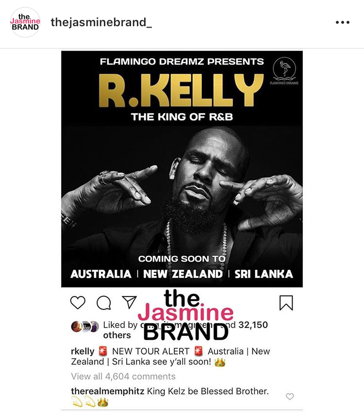 R. Kelly Announces Tour! theJasmineBRAND