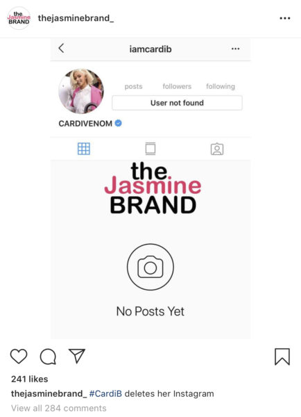 Cardi B Deactivates Instagram After Grammys 2019 Rant