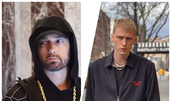 Eminem Reignites Machine Gun Kelly Feud On Stage At Concert [VIDEO]