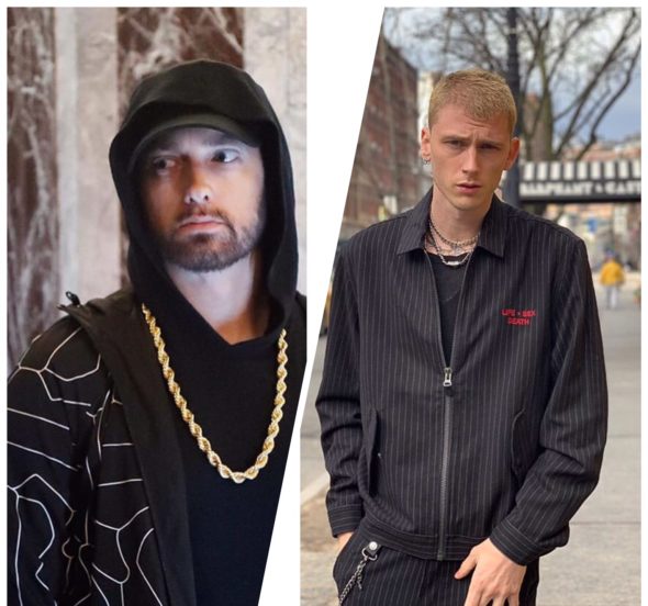 Eminem Reignites Machine Gun Kelly Feud On Stage At Concert [VIDEO]