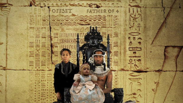 Offset Gives Public Rare Appearance of Baby Kulture In “Father of 4” Album Cover