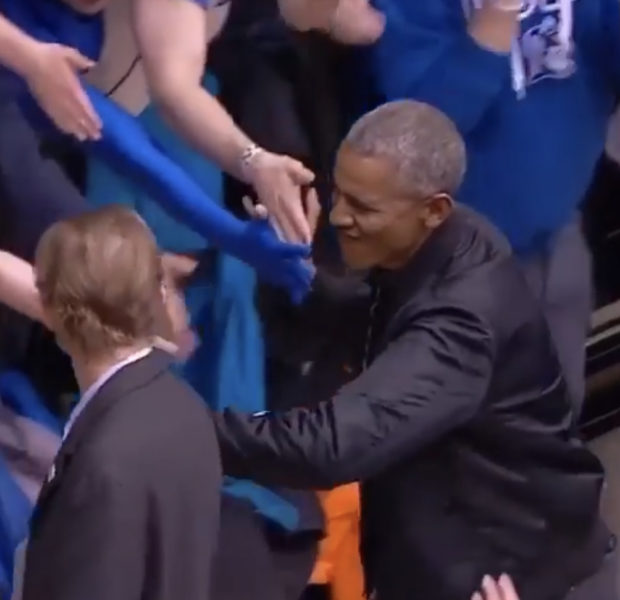 Barack Obama Spotted At Duke-North Carolina Basketball Game [VIDEO]
