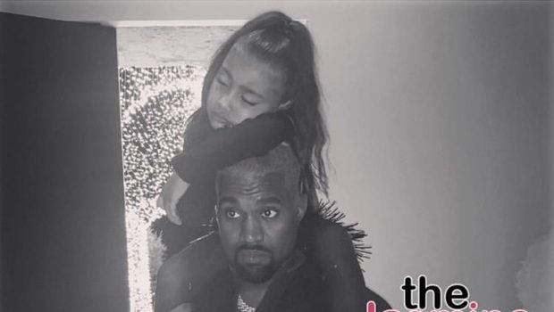 Kim Kardashian Shares Photo of Daughter North West Sleeping On Kanye’s Head!