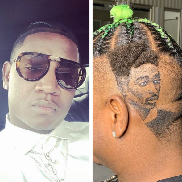 Yung Joc Gets 3D Tupac Inspired Haircut [VIDEO]