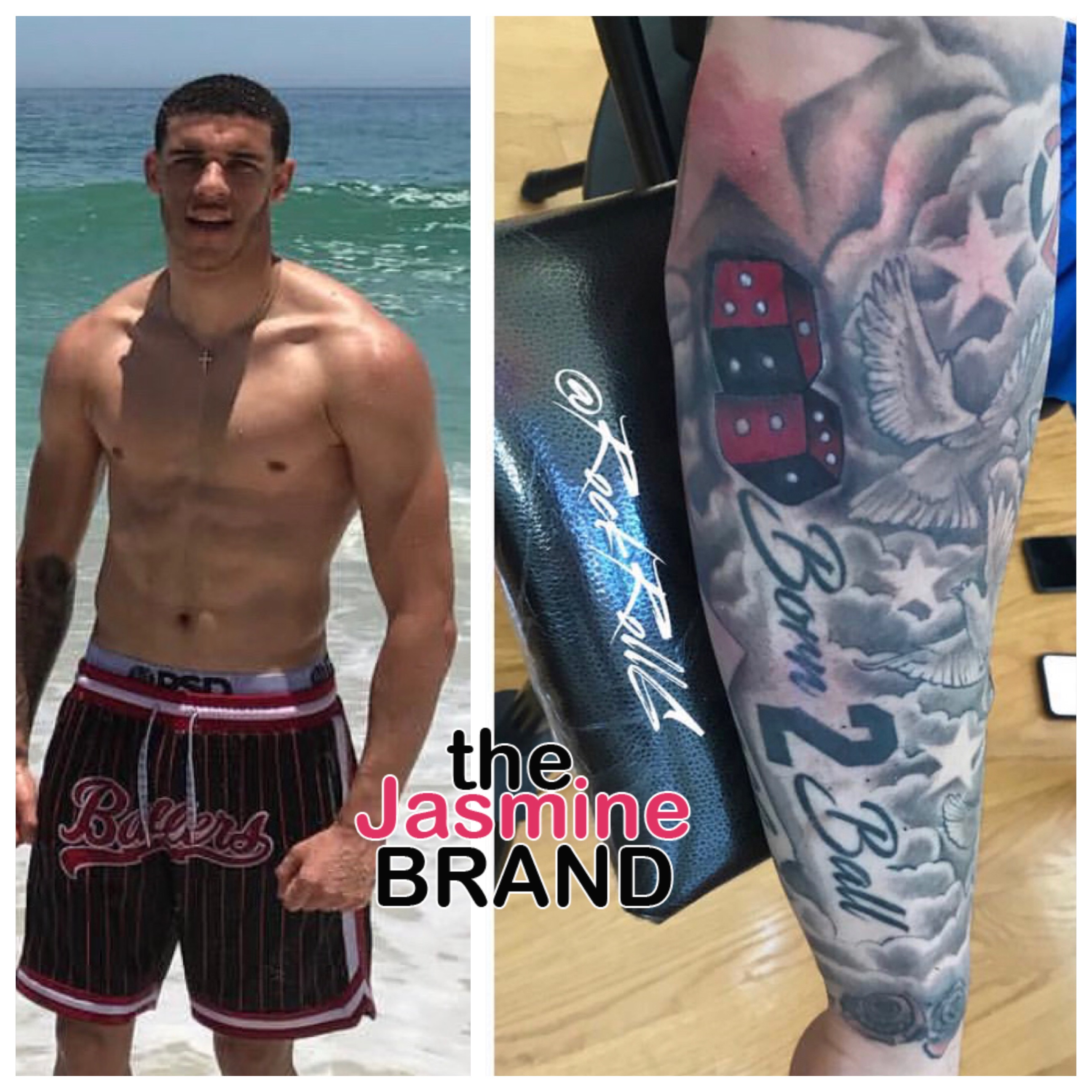 lonzo bbb thejasminebrand amidst baller pelicans tatted insanely