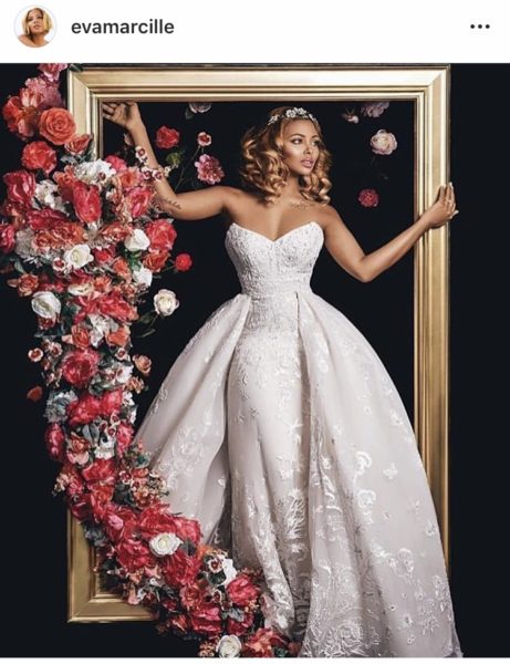 Eva marcille wedding clearance dress