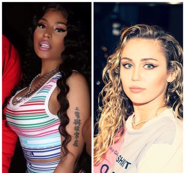 Miley Cyrus Nicki Minaj Porn - Nicki Minaj & Miley Cyrus Officially End Years-Long Feud - theJasmineBRAND