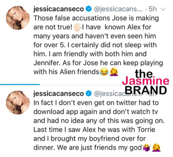 Jose Canseco's Ex-Wife Jessica Clears The Air About Alex Rodriguez