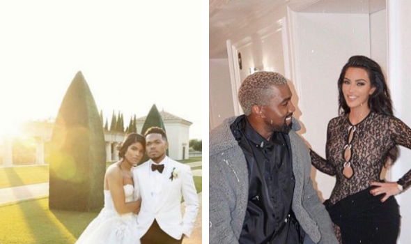 Kim Kardashian & Kanye Late To Chance The Rapper’s Wedding, Had To Watch From The Side