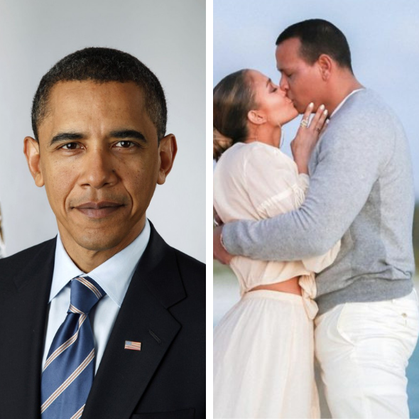 Barack Obama Sends J.Lo & A-Rod A Handwritten Note, Congratulating Them On Their Engagement [Photo]