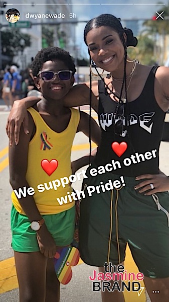 D.Wade & Gabrielle Union Support 11-Year-Old Son Zion At Miami Pride [VIDEO]