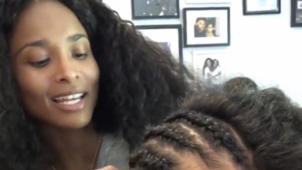 Ciara Cornrows Russell Wilson’s Hair [VIDEO]