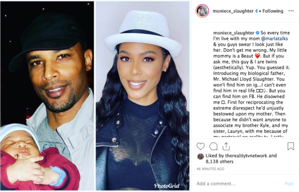 Love & Hip Hop's Moniece Slaughter Says Biological Dad Disowned Her For ...