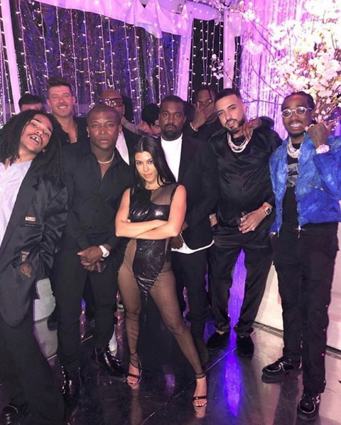 Kourtney Kardashian Celebrates 40th B-Day W/ Massive Party, Naked Cake & Celebs Including: Kanye, French Montana, Robin Thicke, Quavo & OT Genasis