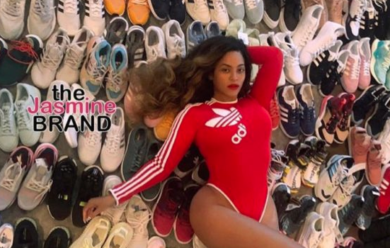 Beyonce Lounges In Sneakers, Promoting Upcoming Adidas Collaboration