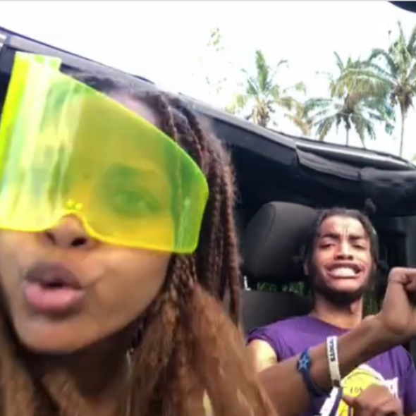 Erykah Badu & Son Seven Share Hilarious Hawaii Moment, Russell Wilson Goes Golfing w/ Baby Future + Tiny Harris & Daughter Are Twinning! [Photos]