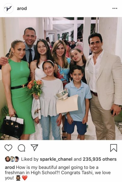 Alex Rodriguez Celebrates Daughter Natasha's High School Graduation