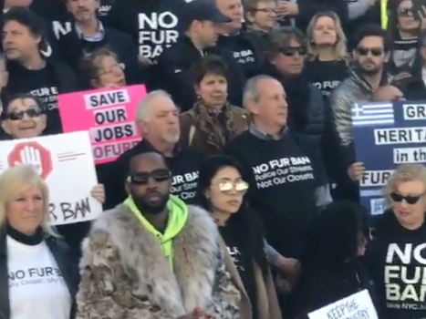 Safaree Shows Up To NYC Protest To Give Pro-Fur Speech [VIDEO]