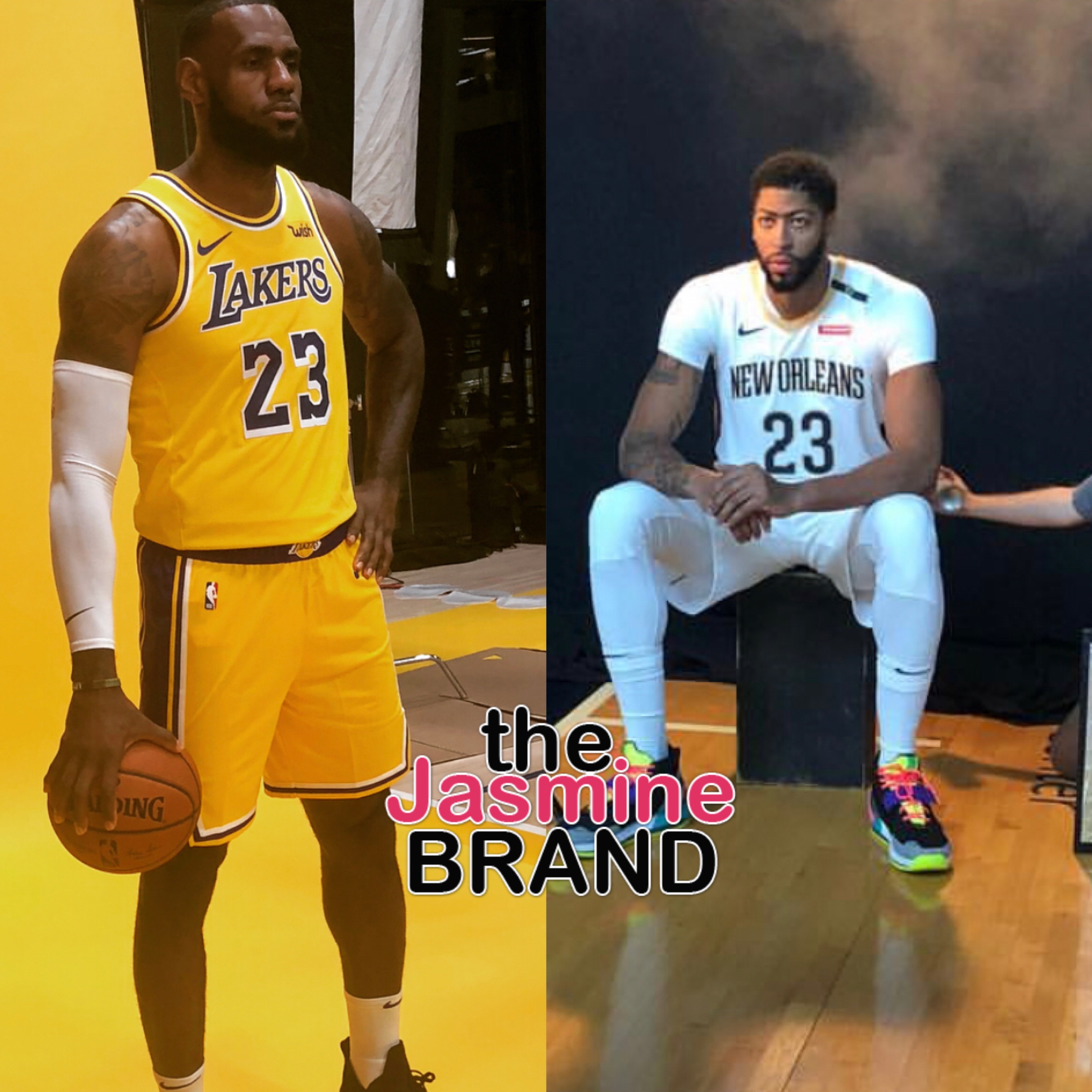 LeBron James gives Anthony Davis the No. 23 jersey number with