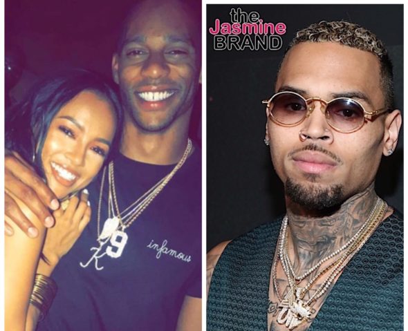 Chris Brown Shades Ex-Girlfriend Karrueche’s Boyfriend Victor Cruz, “PLEASE STYLE HIM”