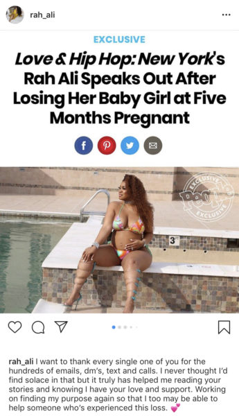 Rah Ali Says She Felt Like She Lost Her Soul After Losing Baby Girl,  Releases Maternity Photos - theJasmineBRAND