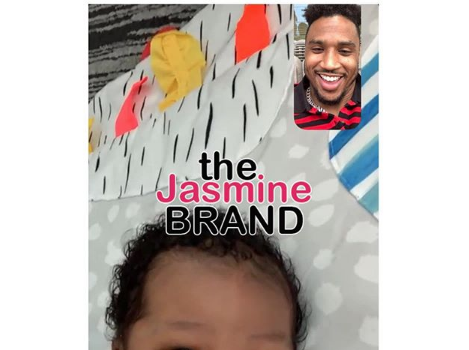 Trey Songz Facetimes Infant Son & Writes: I Miss You [Photo]