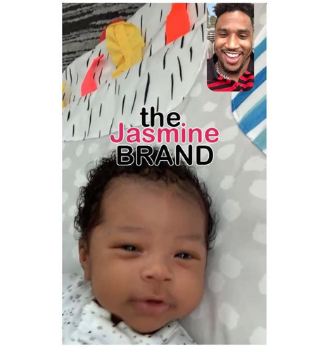 Trey Songz Facetimes Infant Son & Writes: I Miss You [Photo]