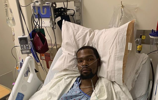 Kevin Durant Shares Photo From Hospital Bed: Surgery Was Today & It Was A Success! 