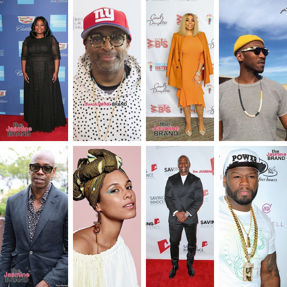 Octavia Spencer, Wendy Williams, Spike Lee, Dave Chappelle, 50 Cent To Get Hollywood Stars