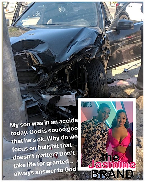 Jordyn Woods’ Brother In Car Accident [Photo]
