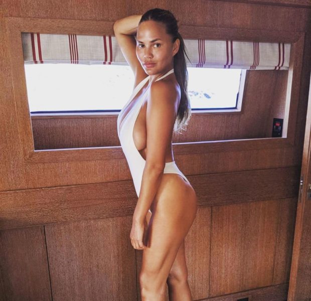 Chrissy Teigen Serves Side Boob Sexy In Swimsuit + Lala, J.Lo, Draya Michele & Angela Simmons Are Having A Hot Girl Summer! [Photos]