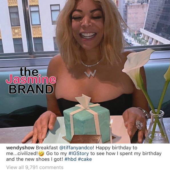 Wendy Williams Celebrates 55th B-Day W/ Breakfast At Tiffany's