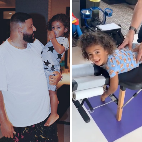 DJ Khaled’s 2-Year-Old Son Is Already Getting Massages [VIDEO]