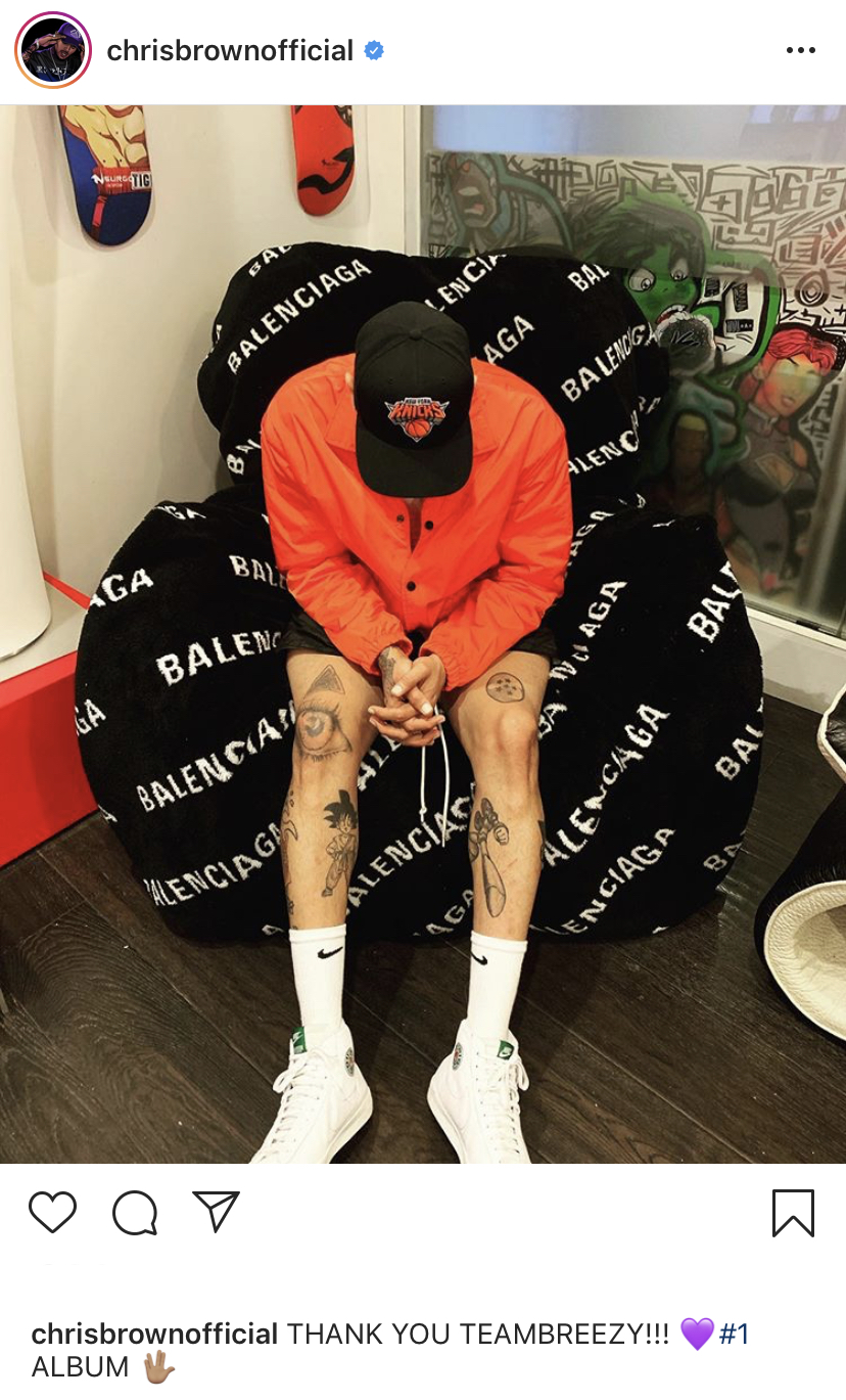 Chris Brown's 'Indigo' Number 1 On Billboard's 200 Chart, MostStreamed