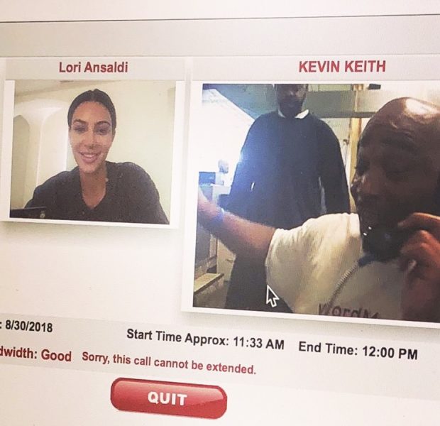 Kim Kardashian Video Chats With Death Row Inmate Kevin Keith [Photo]