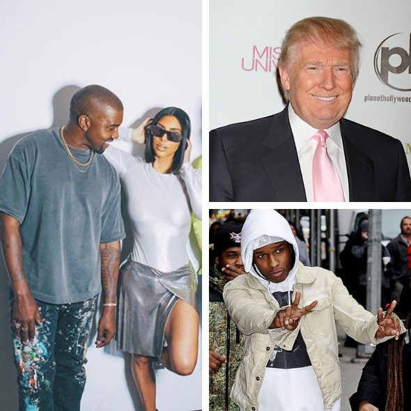 Kim Kardashian & Kanye Lobby White House To Get A$AP Rocky Released From Prison