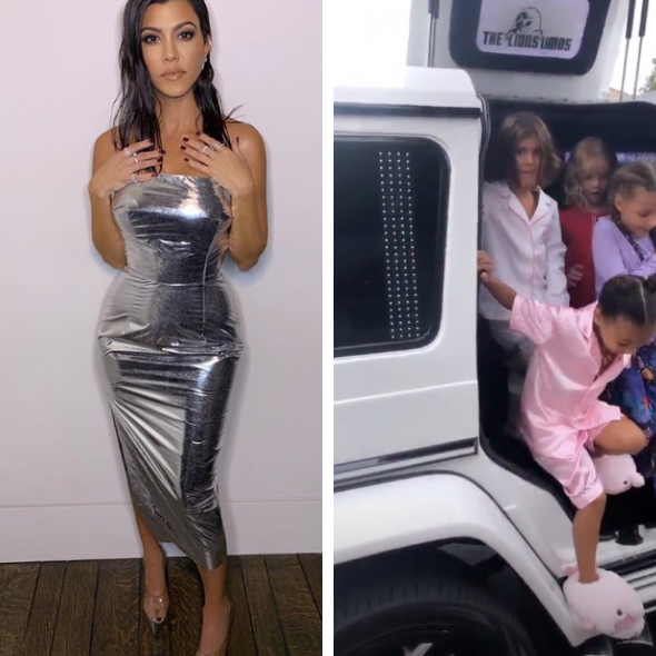 Kourtney Kardashian’s Daughter Penelope Celebrates 7th Birthday W/ Stretch Limo & IHOP [VIDEO]