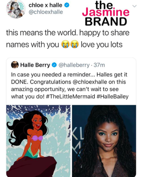 Halle Berry Congratulates Halle Bailey On Landing Role In 'The Little ...
