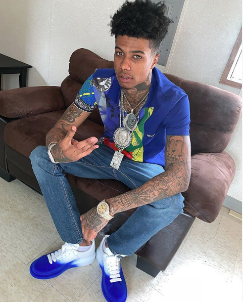 Rapper Blueface Films Women Fighting Over Him