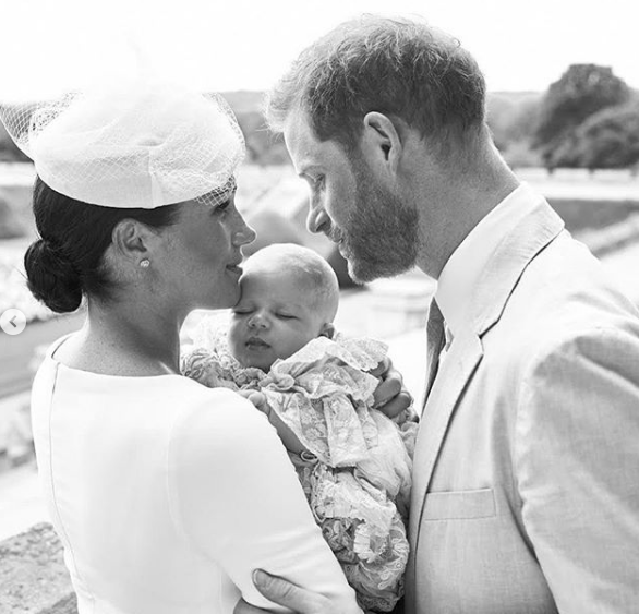 Meghan Markle & Prince Harry Celebrate Royal Christening of Baby Archie