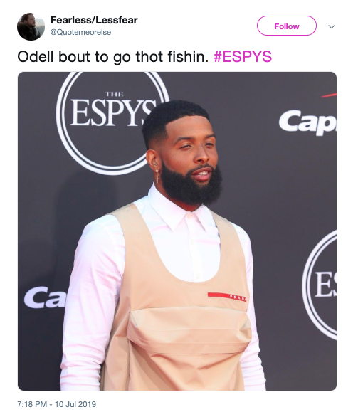 Odell Beckham Jr Debuts New Haircut Unique Outfit For