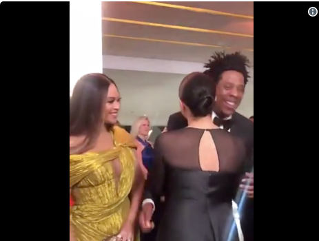 Beyonce & Jay Z Meet Prince Harry & Meghan Markle At “The Lion King” Premiere [VIDEO]