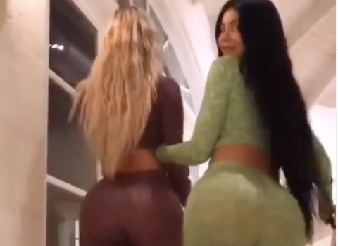 Kylie Jenner & Friend Anastasia Karanikolaou Flaunt Booty & Beauty In Matching Vacay Outfits